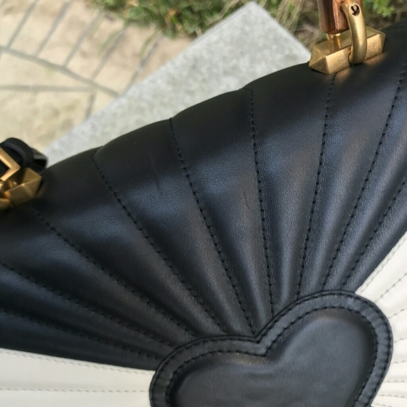GUCCI Queen Margaret Black & White Handbag - Picture 3 of 4